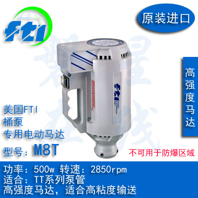 美国进口FTI TT系列桶泵，插桶泵高强度电动马达M8T